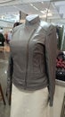 Goat leather jacket on mannequin