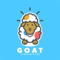 Goat line art Royalty Free Stock Photo