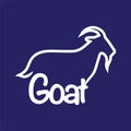 Goat Logo Text Template Royalty Free Stock Photo