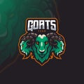 Goat team logo Royalty Free Stock Photo