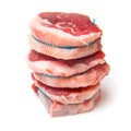 Goat Meat Noisettes or Fillet Rounds Royalty Free Stock Photo