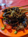 Goat satay from Madura is very tasty and delicious