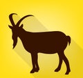 Goat silhouette vector