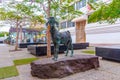 Goat Statue at Puerto de Rosario at Fuerteventura, Canary islands, Spain