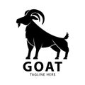 Goat vector silhouette logo