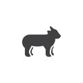 Goatling side view vector icon