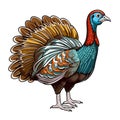 Gobbler hand-drawn illustration. Gobbler. Vector doodle style cartoon illustration