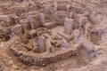 Gobekli Tepe archaeological site ruins, Turk Royalty Free Stock Photo