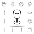 goblet, casual lunch icon. Set can be used for web, logo, mobile app, UI, UX on white background