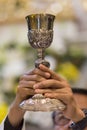 The goblet during the Communion