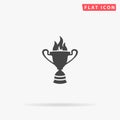 Goblet of Fire flat vector icon
