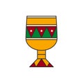 Goblet Kikombe Cha Umoja, cup of unity - clipart on white background