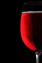 Goblet red wine
