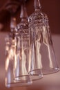 Goblets, Tall wine glasses Royalty Free Stock Photo