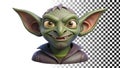 Goblin character with pointy ears fantasy creature mythical being png transparent image Generative AI