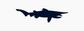 Best Goblin Shark Silhouette Vector Logo Illustration