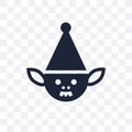 Goblin transparent icon. Goblin symbol design from Fairy tale co