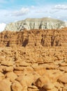 Goblin Valley rock formations and mesas Royalty Free Stock Photo