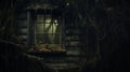 Goblincore-inspired Abandoned House: Authentic Depictions In Forestpunk Aesthetic