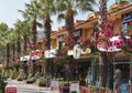 Gocek, Turkey - September 11, 2020 : Colorful street view in Gocek Town