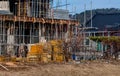 New building being constructed in rural subdivision