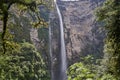 Gocta Cataracts, Catarata del Gocta, are perennial waterfalls with two drops located in Peru. Royalty Free Stock Photo