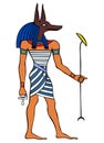 God of Ancient Egypt - Anubis Royalty Free Stock Photo