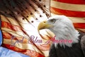 God Bless America, American Eagle, US Flag, Blue Sky