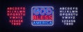 God bless America neon vector sign. USA symbol banner light, bright night Illustration. Vector illustration. Editing