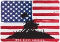 god bless america. Vector illustration decorative design Royalty Free Stock Photo