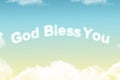 God Bless You - Cloud Word