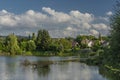 God blessing pond in Kynsperk nad Ohri town in west Bohemia Royalty Free Stock Photo