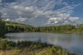 God blessing pond in Kynsperk nad Ohri town in west Bohemia Royalty Free Stock Photo