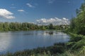 God blessing pond in Kynsperk nad Ohri town in west Bohemia Royalty Free Stock Photo