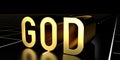 God concept, road - 3D rendering Royalty Free Stock Photo