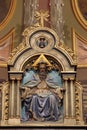 God the Father, statue on the main altar in the church of St Peter in Ivanic Grad, Croatia