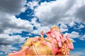 God ganesh pink statue Royalty Free Stock Photo