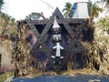 God of ghost or bhuter raja, a replica of Satyajit Rays film placed on Nandon campus for Kolkata International film festival.