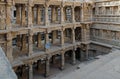 God and goddesses sculptures at stepwell Rani ki vav, an intricately constructed historic site in Gujarat Royalty Free Stock Photo