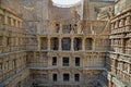 God and goddesses sculptures at stepwell Rani ki vav, an intricately constructed historic site in Gujarat Royalty Free Stock Photo