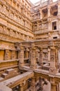 Sculptures of god and goddesses at Rani ki vav in Patan, Gujarat Royalty Free Stock Photo