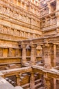 Sculptures of god and goddesses at Rani ki vav in Patan, Gujarat Royalty Free Stock Photo