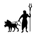 God Hades silhouette ancient mythology fantasy