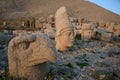 God heads on Nemrut Dag necropolis Royalty Free Stock Photo