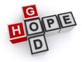 God hope word blocks Royalty Free Stock Photo