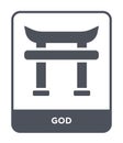 god icon in trendy design style. god icon isolated on white background. god vector icon simple and modern flat symbol for web site