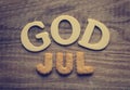 God Jul, Scandinavian Merry Christmas Royalty Free Stock Photo