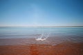 God Lake red alkali mud Royalty Free Stock Photo