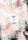 God is love graphic.