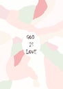 God is love graphic.